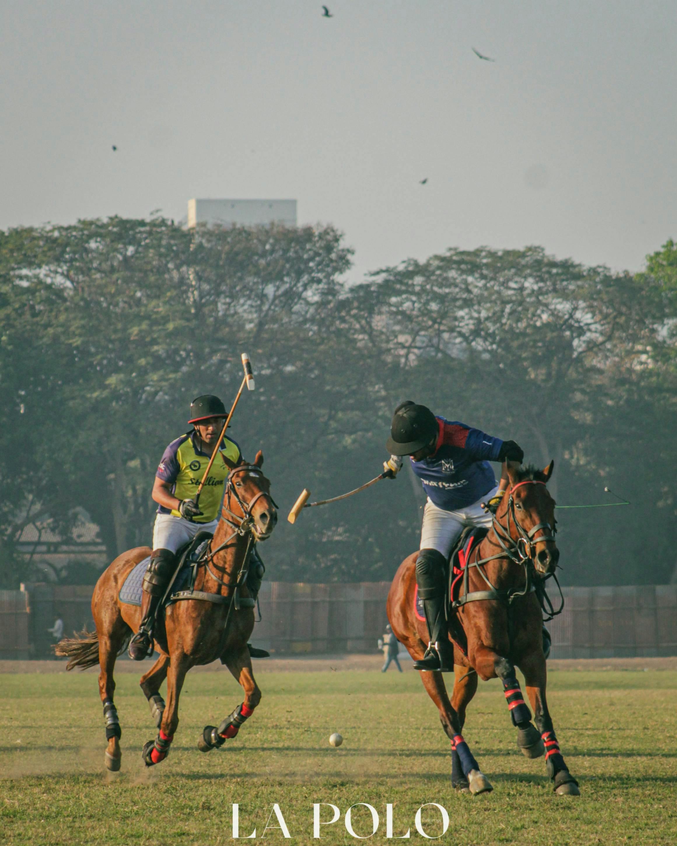 The skill and precision required to play polo at this level is impressive.